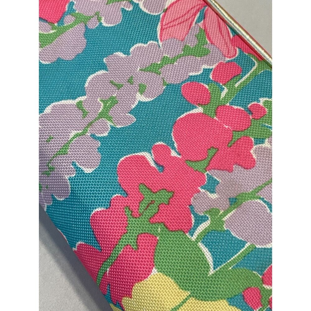 ~ Lilly Pulitzer Makeup Bag Snapdragon Floral Estée Lauder Flower Cosmetics Case - Picture 3 of 14